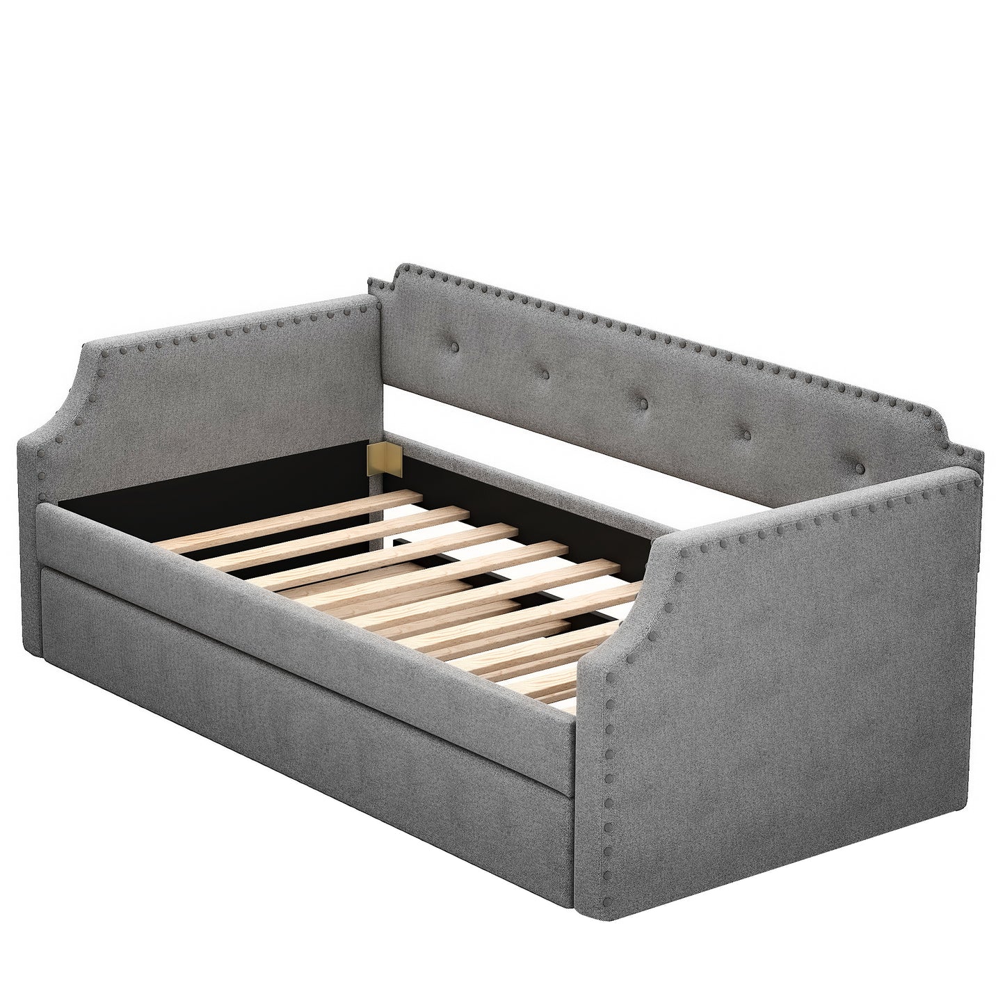 Upholstered Day Bed with Trundle