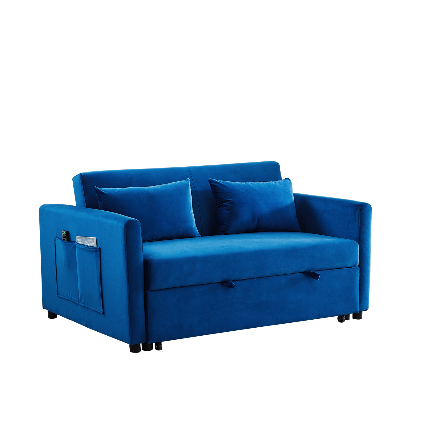 3-in-1 Versatile Velvet Convertible Sofa Bed