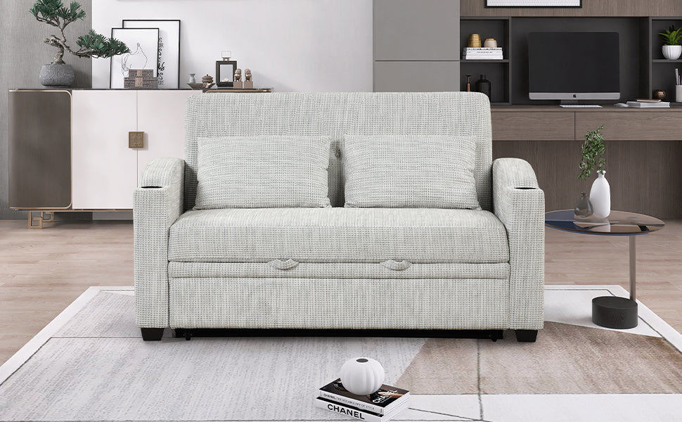 65" Modern  Pull Out Sofa Bed