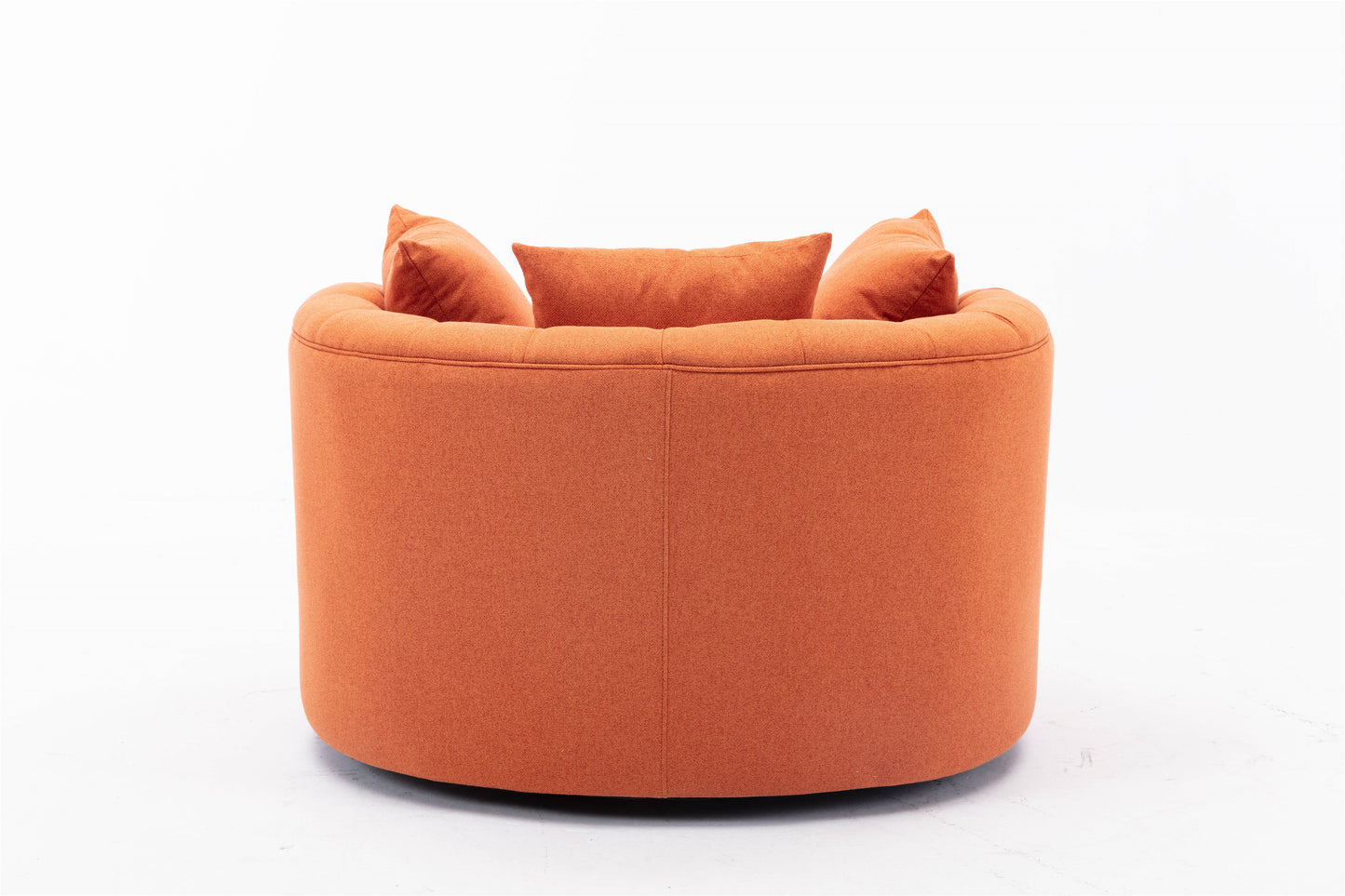 Modern Swivel Accent Chair, Orange 