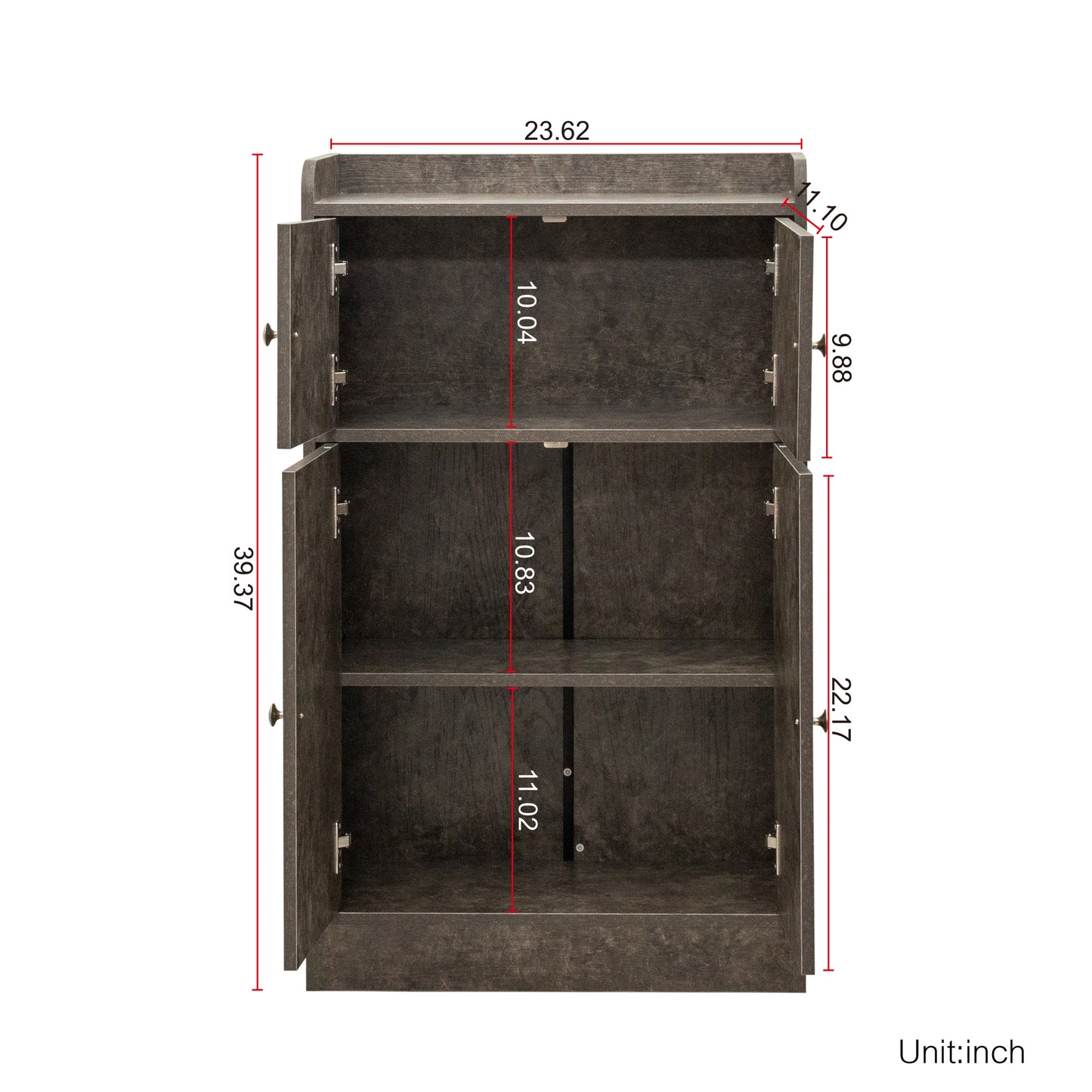 Kitchen Storage Cabinet with Door, Cupboard, Sideboard, Floor Cabinet for Living Room, Bathroom,