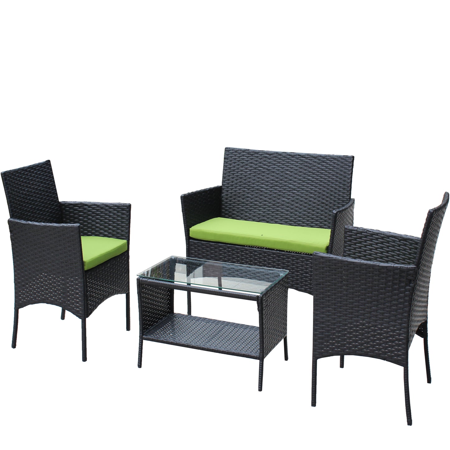 4pcs Rattan Patio Furniture Set