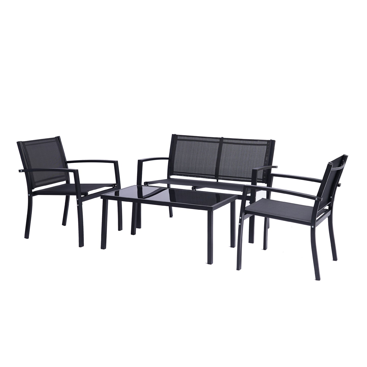 4pcs Rattan Patio Furniture Set