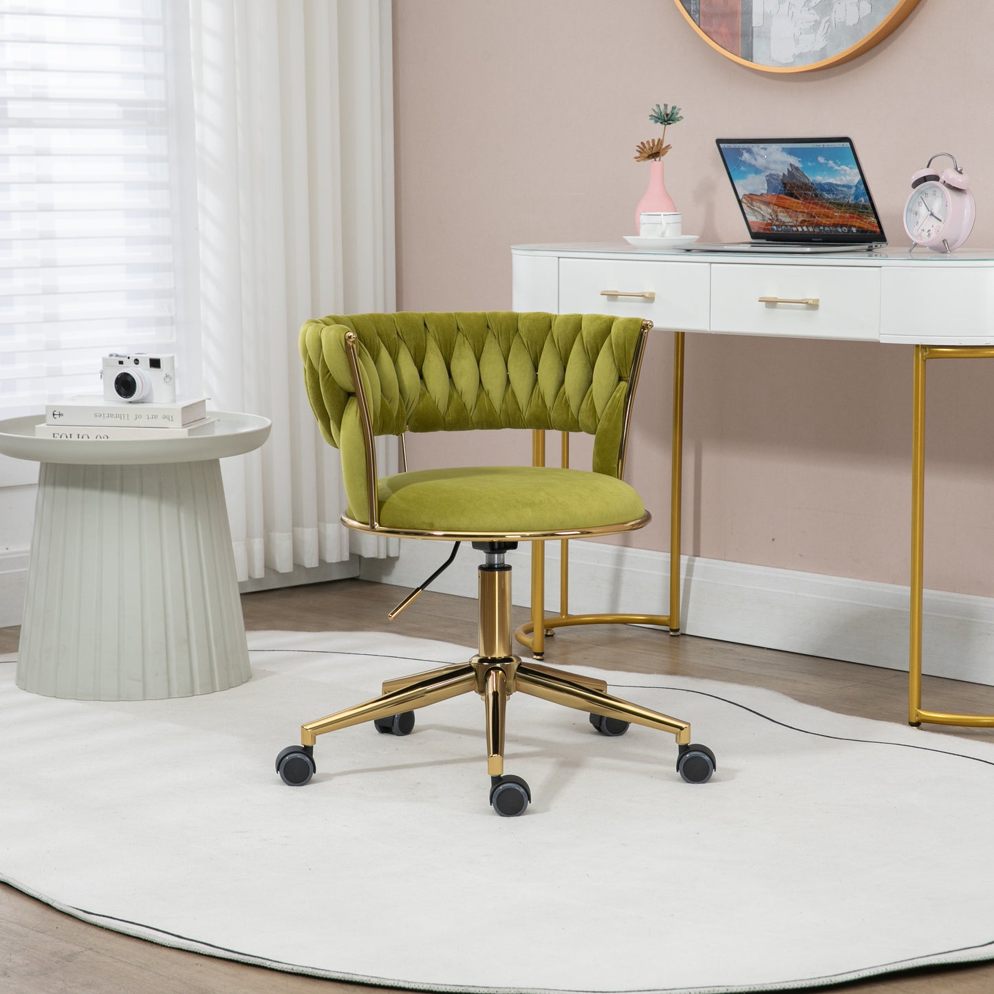 Olive Elegance: The COOLMORE Desk Chair