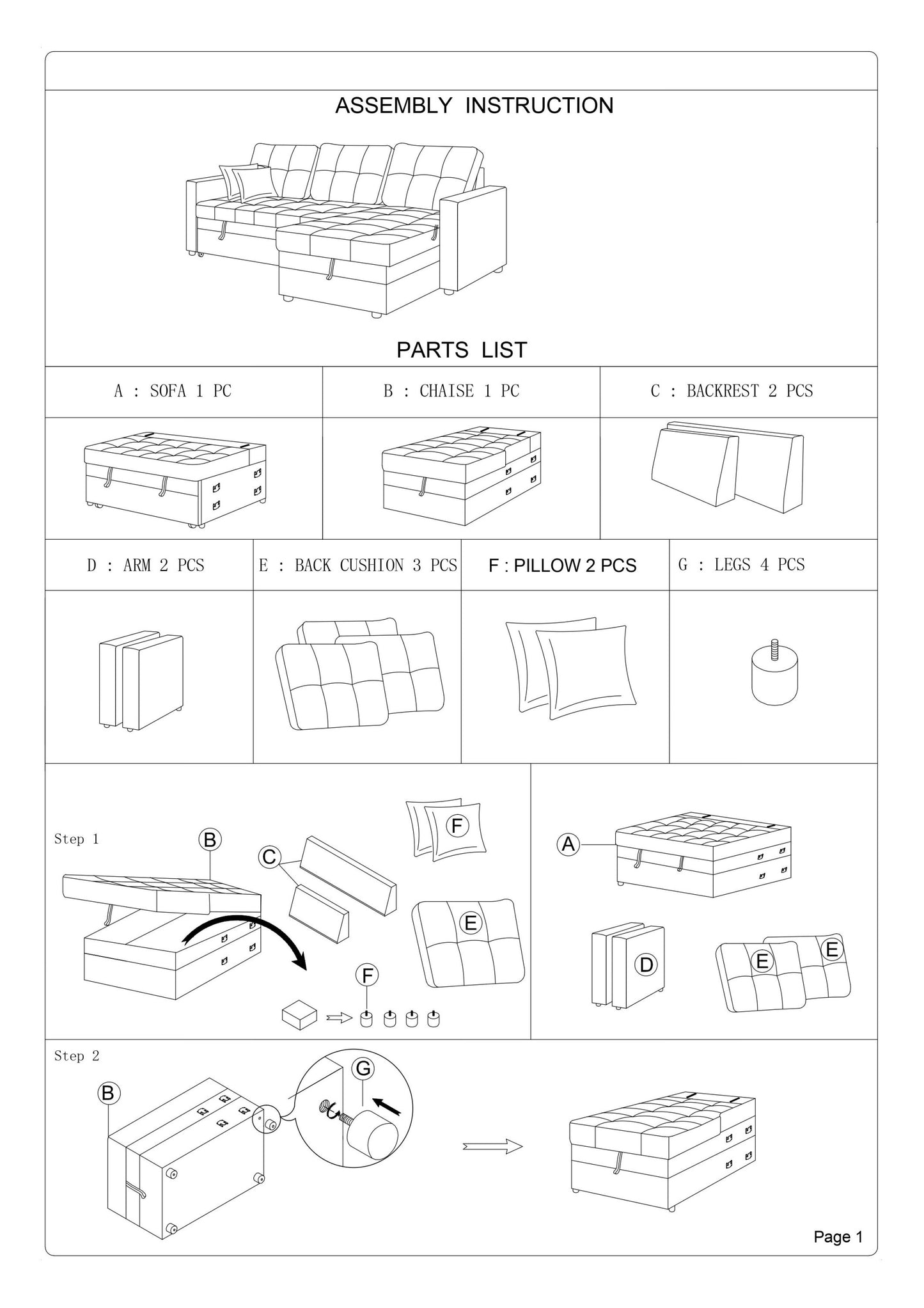 Espresso Convertible Sectional Pull Out Bed