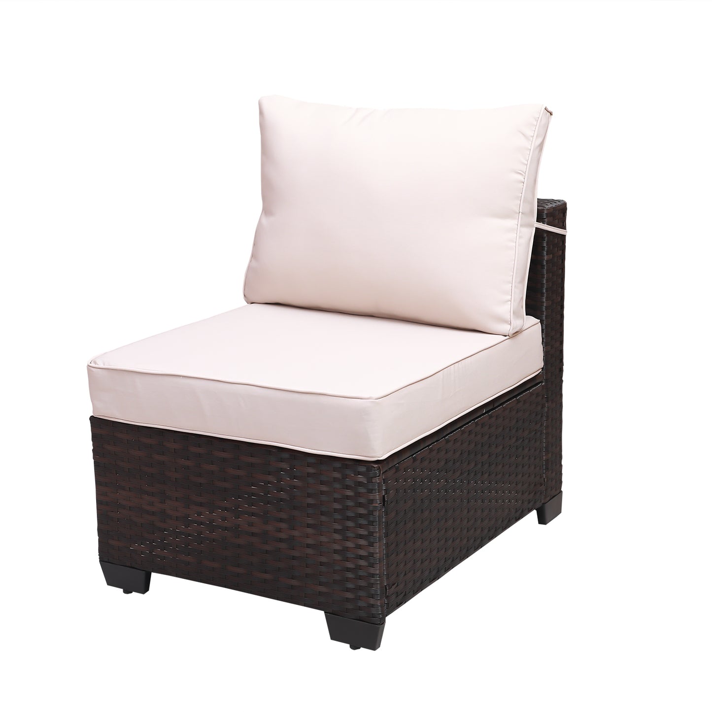 Modern 7-Piece PE Rattan Wicker Patio Furniture Set