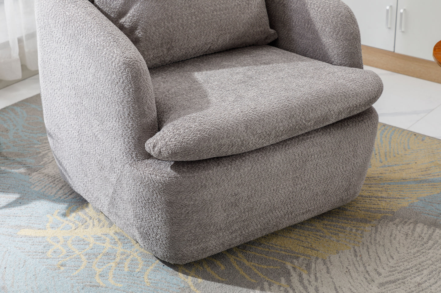 Swivel Barrel Chair, gray