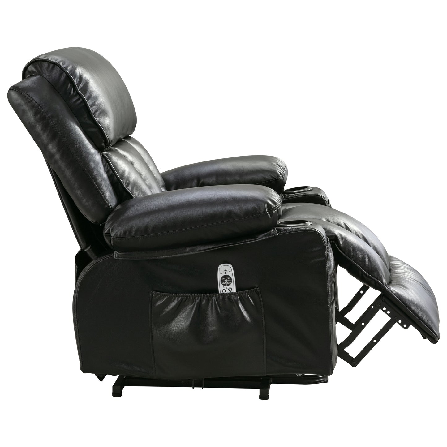 ComfortEase Ultra: The Ultimate Lift & Wellness Recliner with Heat, Massage, and Smart Features: BLACK