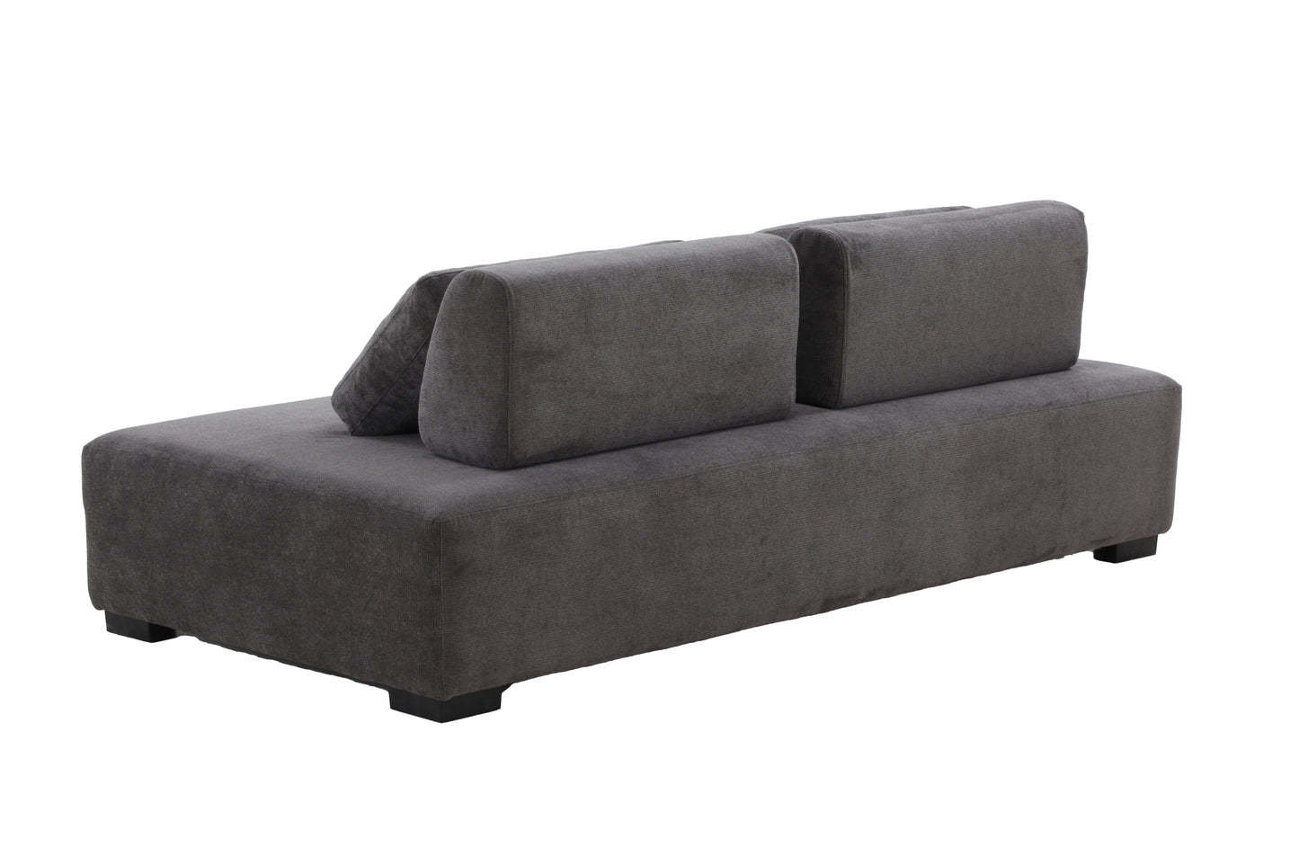 85.4'' Minimalist Sofa 3-Seater Couch for Apartment, Business Lounge, Waiting Area, Hotel Lobby - Grey