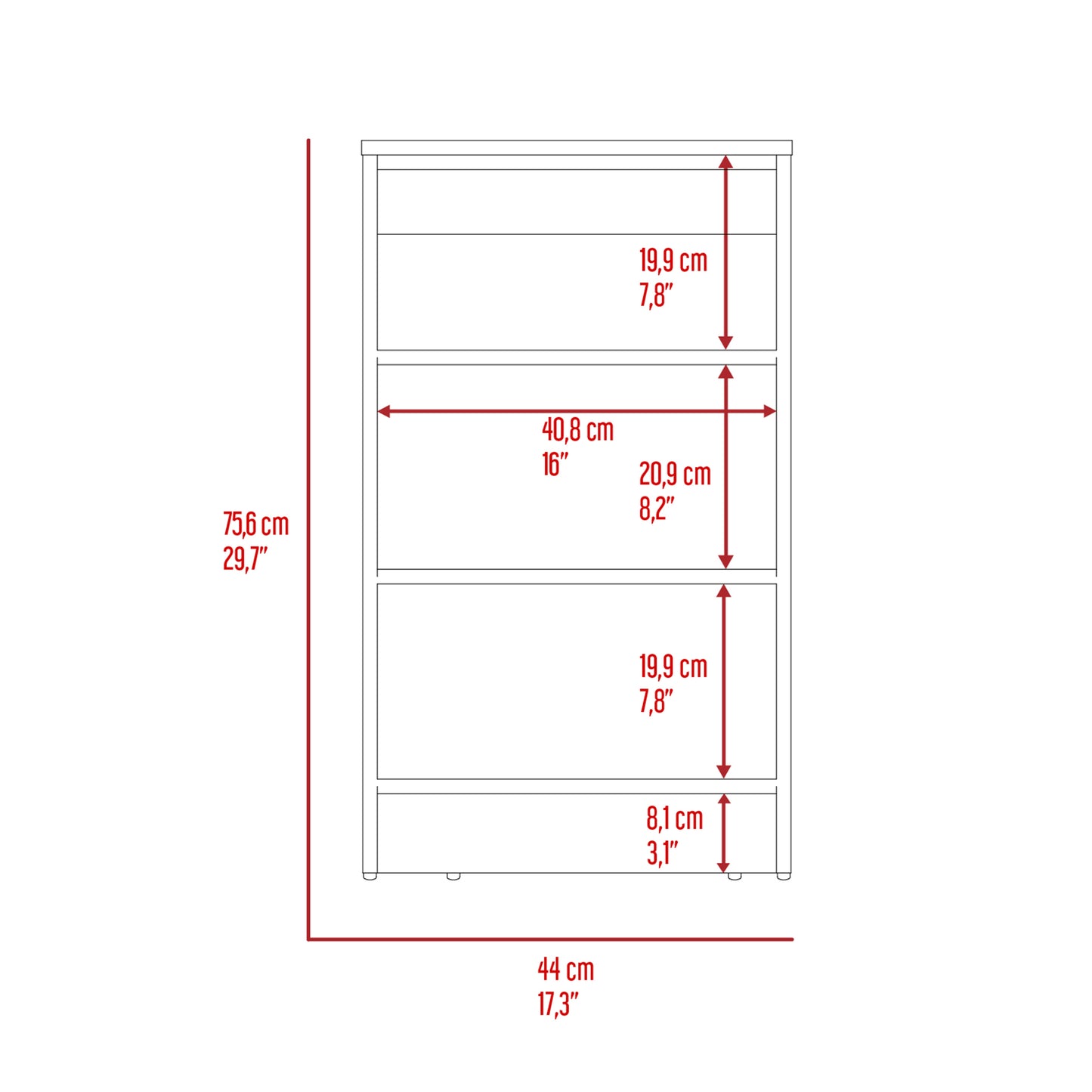 Nashua 4-Shelf Linen Cabinet Light Grey