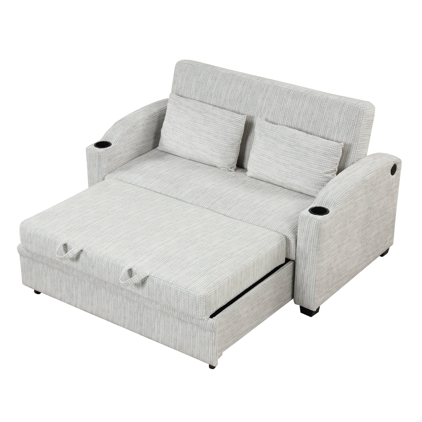 65" Modern  Pull Out Sofa Bed