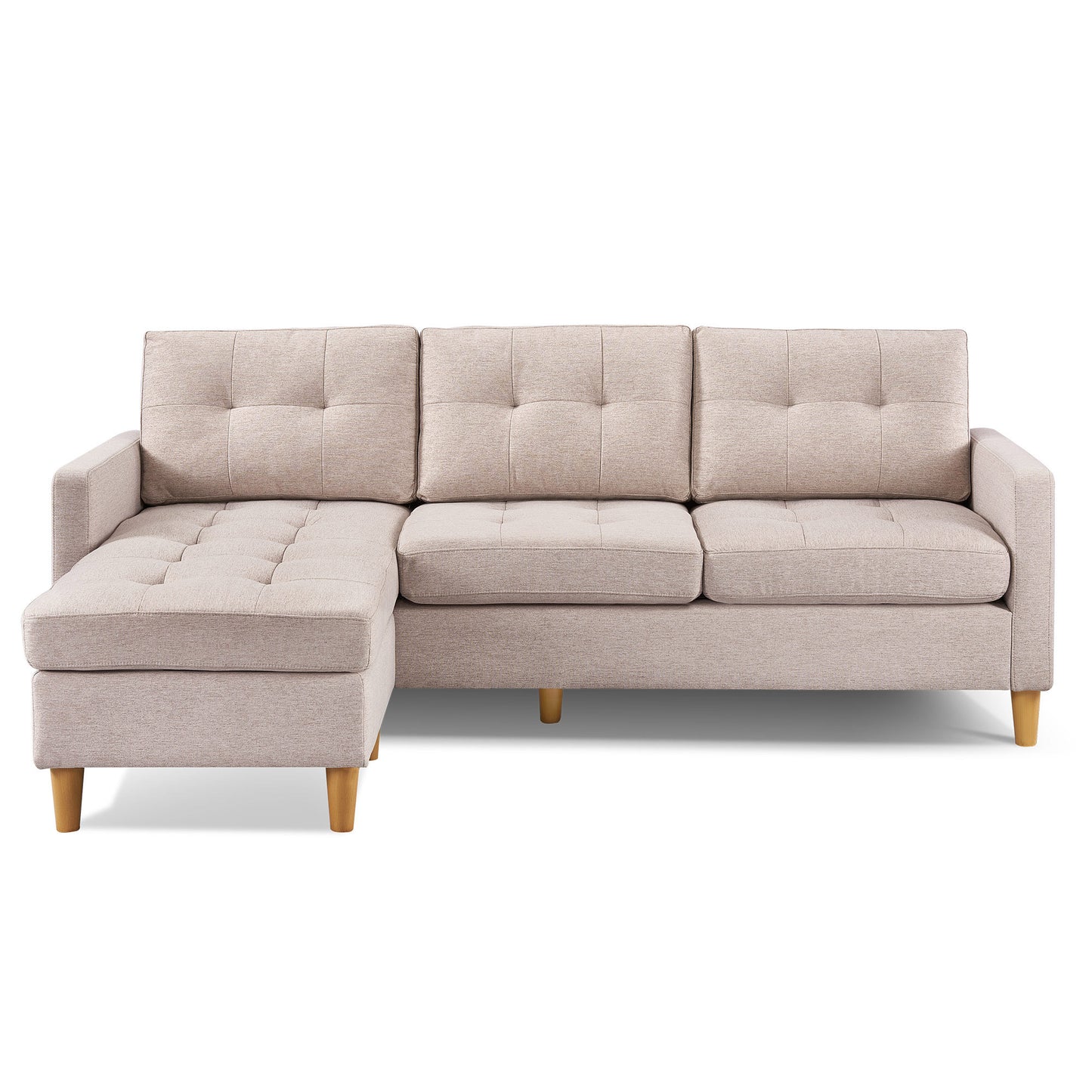 87” Wide Modern Convertible Sectional Sofa