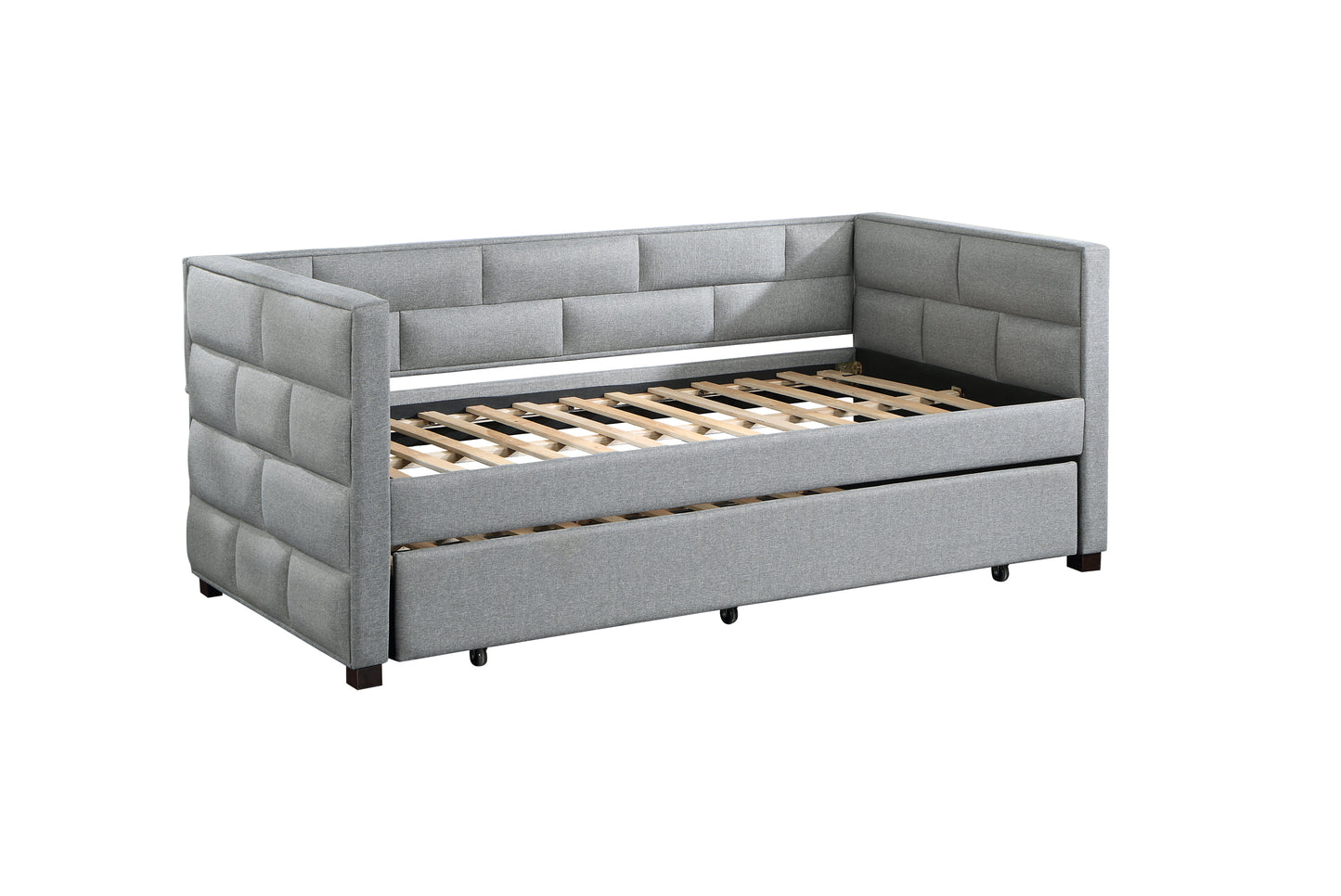 ACME Ebbo Daybed & Trundle Gray Fabric