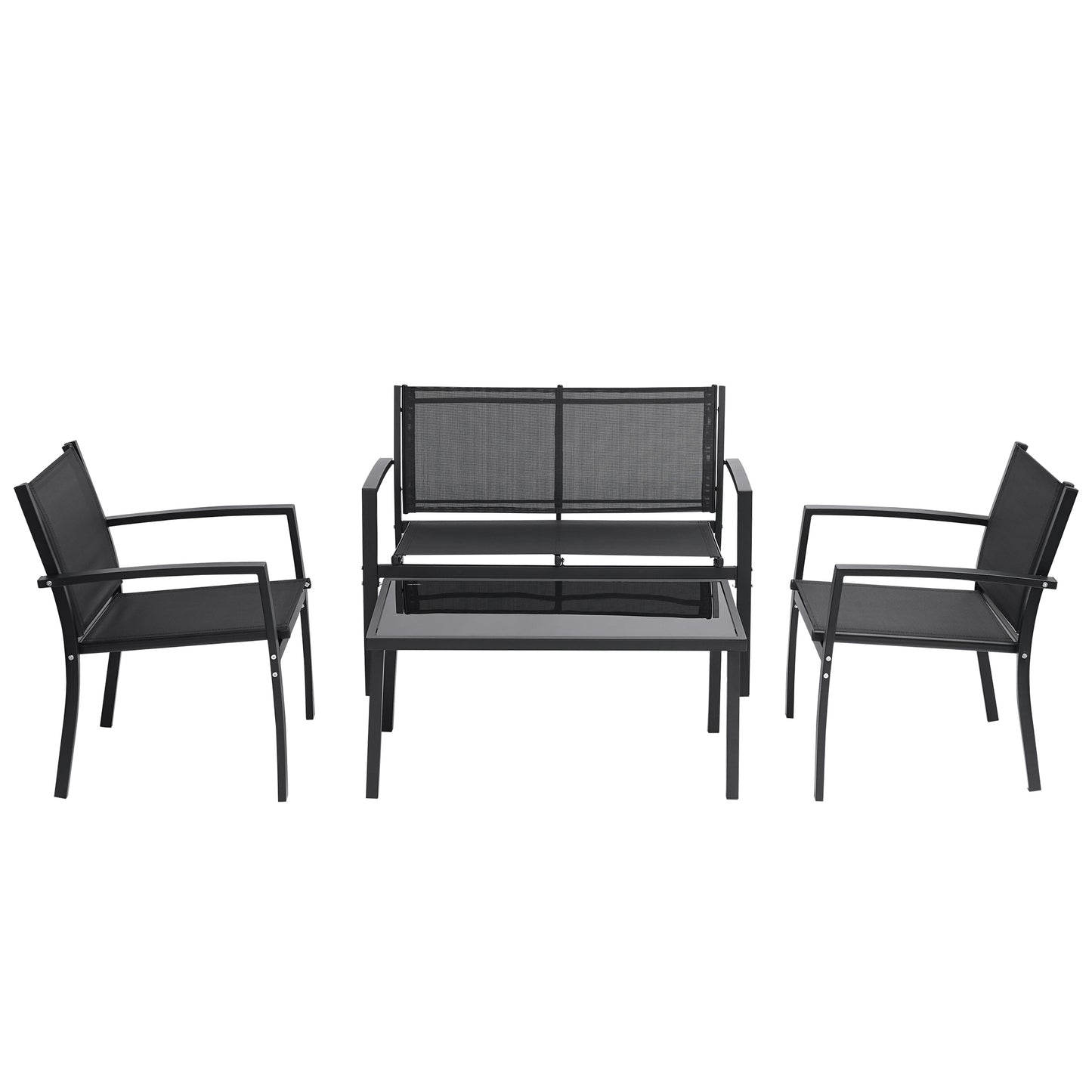 4pcs Rattan Patio Furniture Set