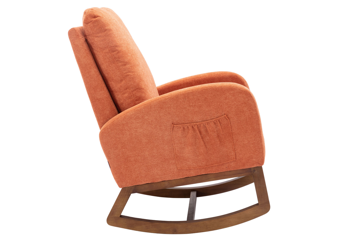 Orange rocking chair