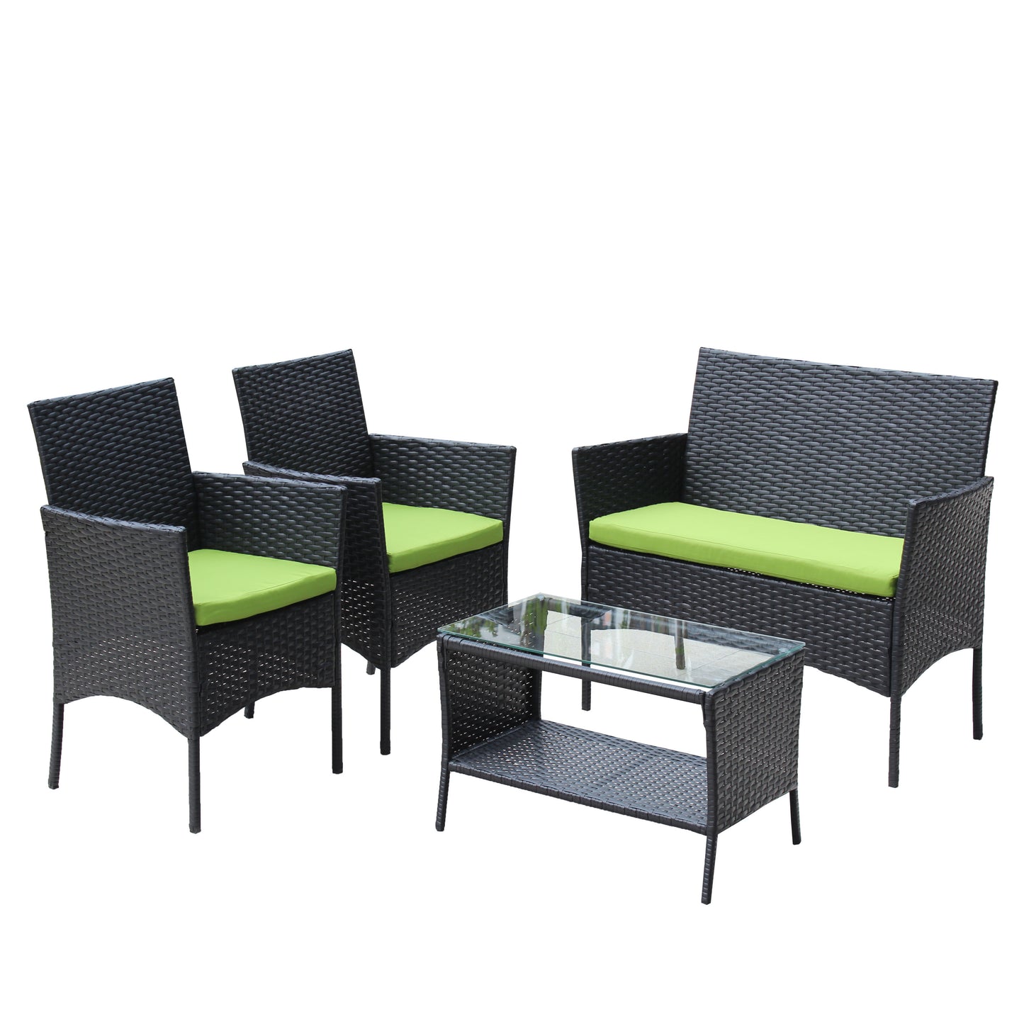 4pcs Rattan Patio Furniture Set