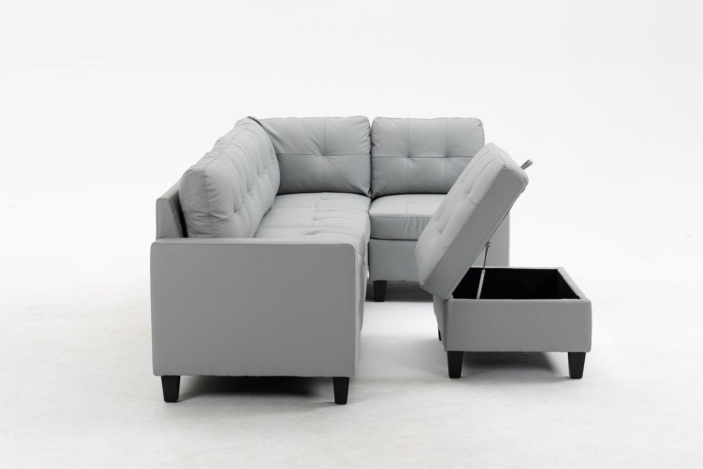 Modular Sectional Sofa Assemble Modular Sectional Sofas Bundle Set Cushions, Easy to Assemble Left & Right Arm Chair,Corner Chair, Ottomans Table