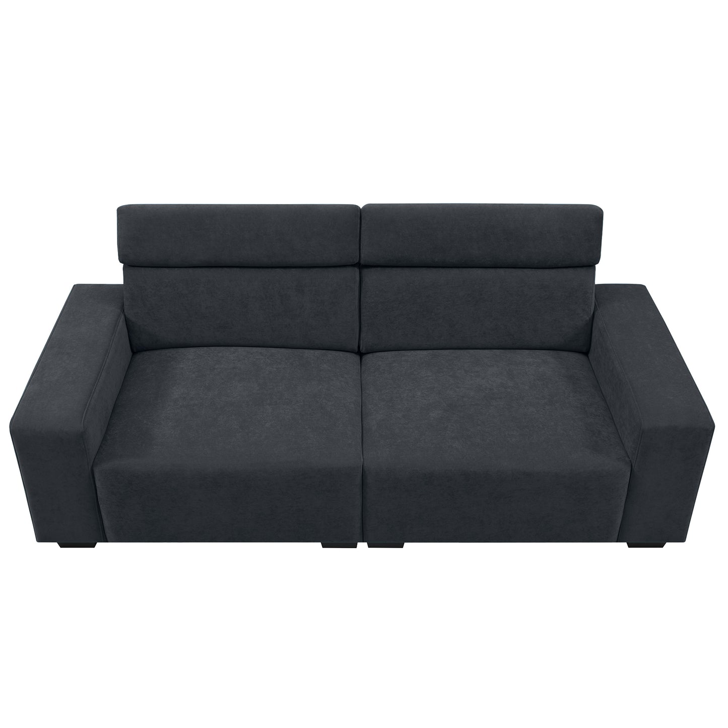 [VIDEO provided] [New] 87*34.2'' 2-3 Seater Sectional Sofa Couch with Multi-Angle Adjustable Headrest,Spacious and Comfortable Velvet Loveseat for Living Room,Studios,Salon,Apartment, Office,3 Colors