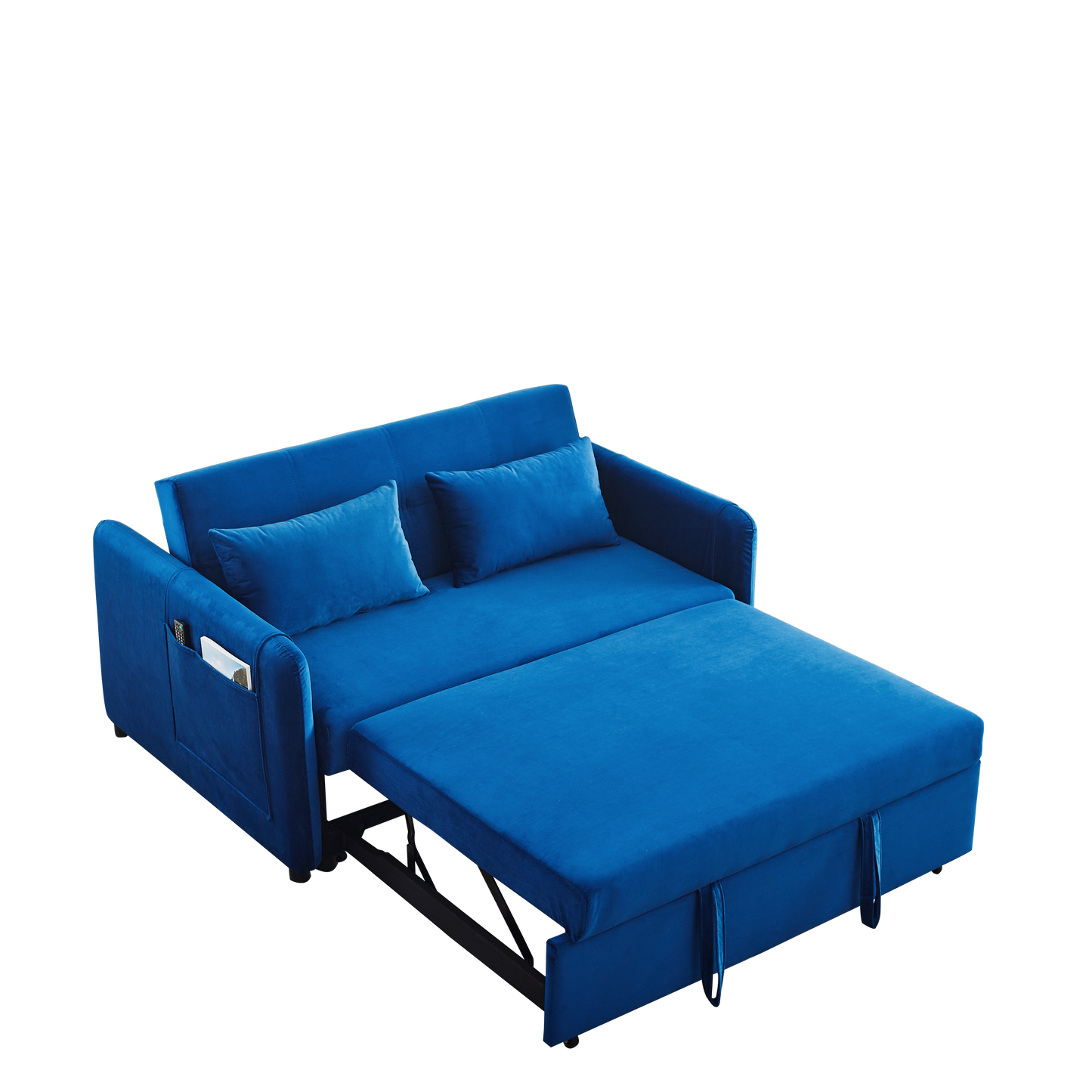 3-in-1 Versatile Velvet Double Convertible Sofa Bed