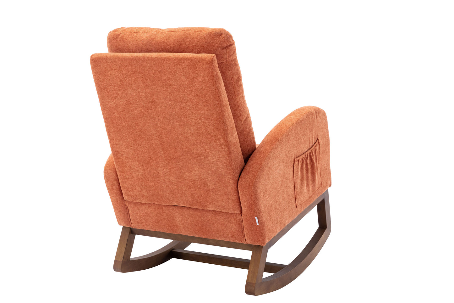 Orange rocking chair