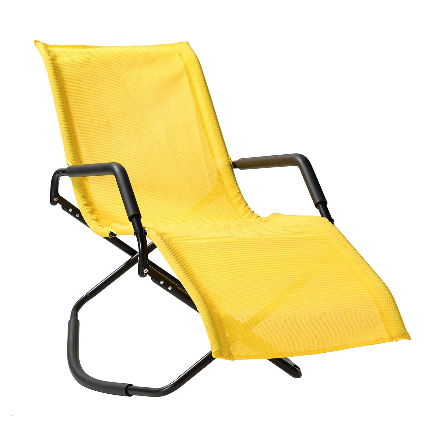 Melas Outdoor Patio 59.7" Long Folding Reclining Single Chaise