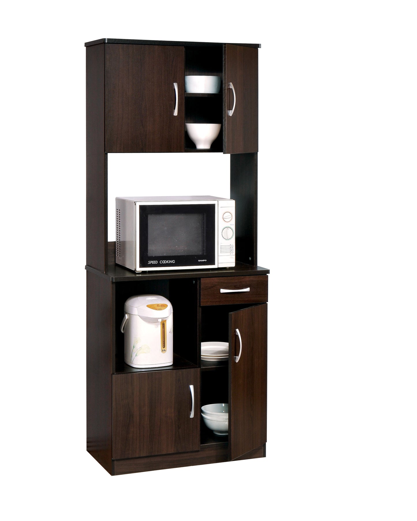 ACME Quintus Kitchen Cabinet in Espresso