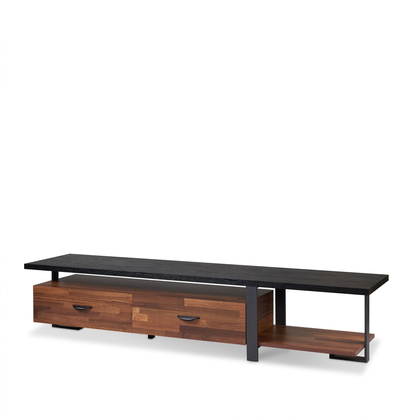 ACME Elling TV Stand in Walnut & Black