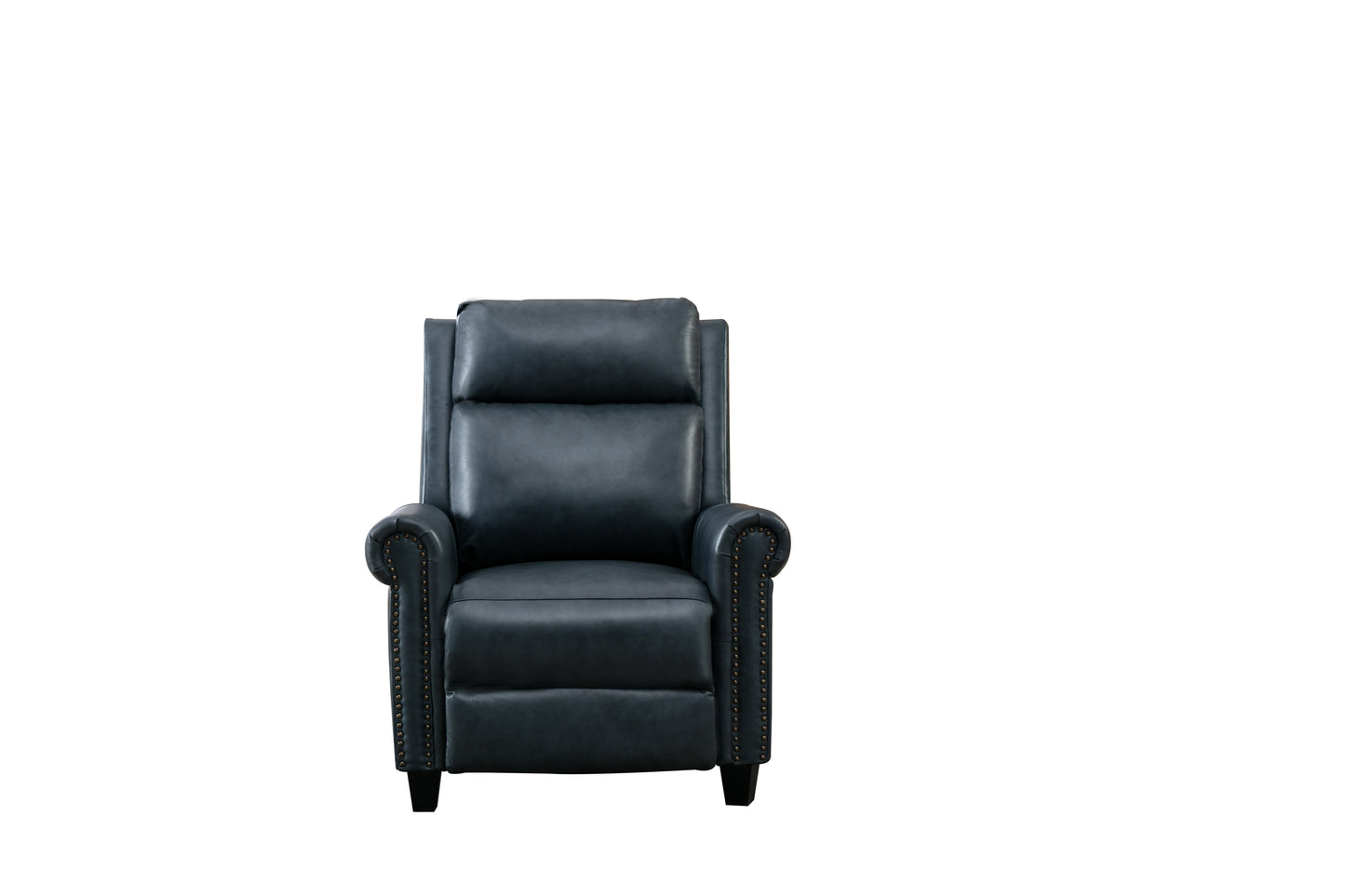 33.5inch Wide Genuine Leather Manual Ergonomic Recliner