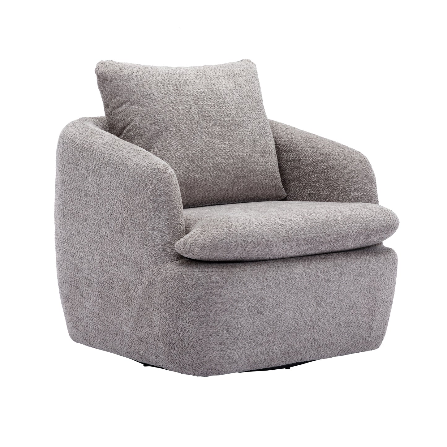 Swivel Barrel Chair, gray