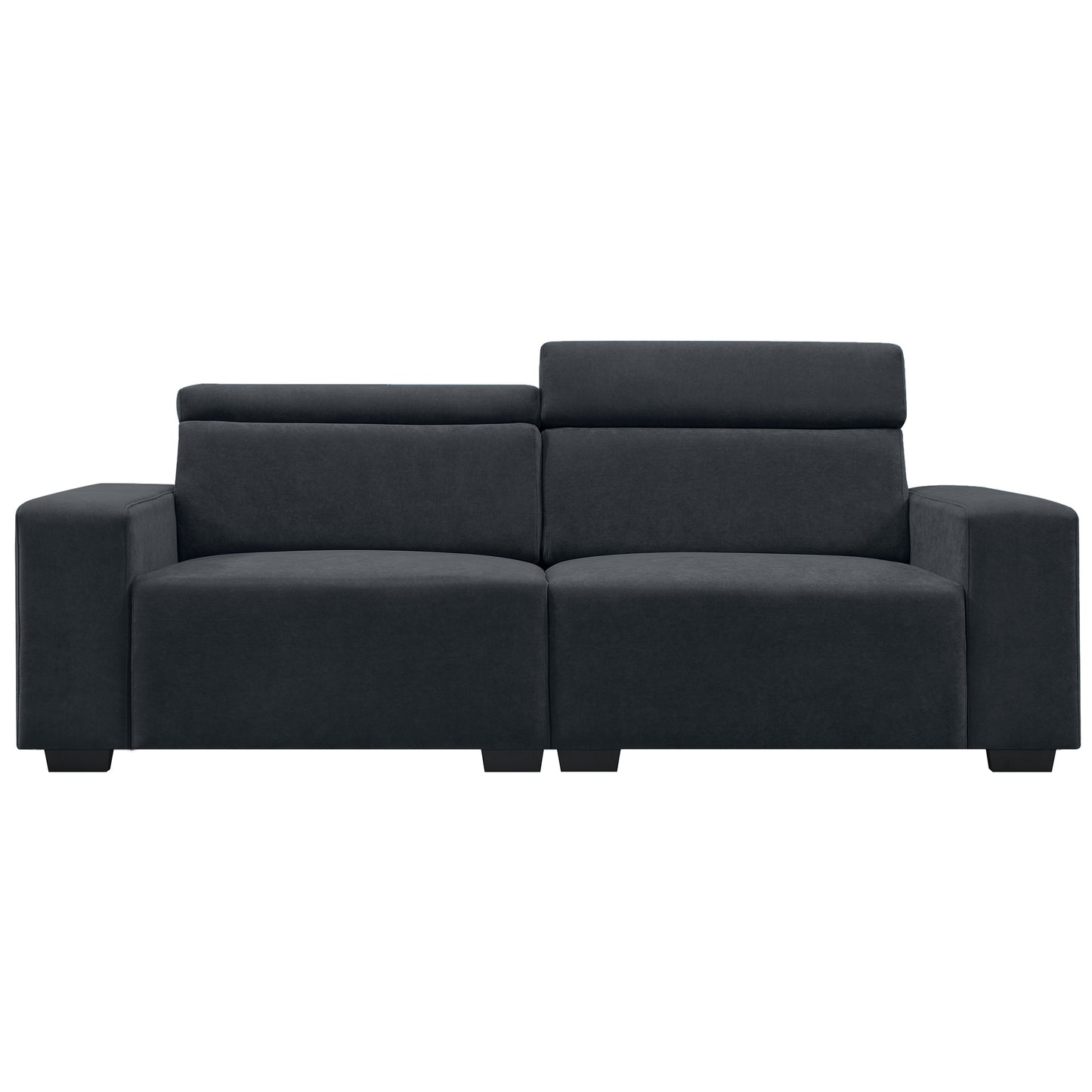 [VIDEO provided] [New] 87*34.2'' 2-3 Seater Sectional Sofa Couch with Multi-Angle Adjustable Headrest,Spacious and Comfortable Velvet Loveseat for Living Room,Studios,Salon,Apartment, Office,3 Colors