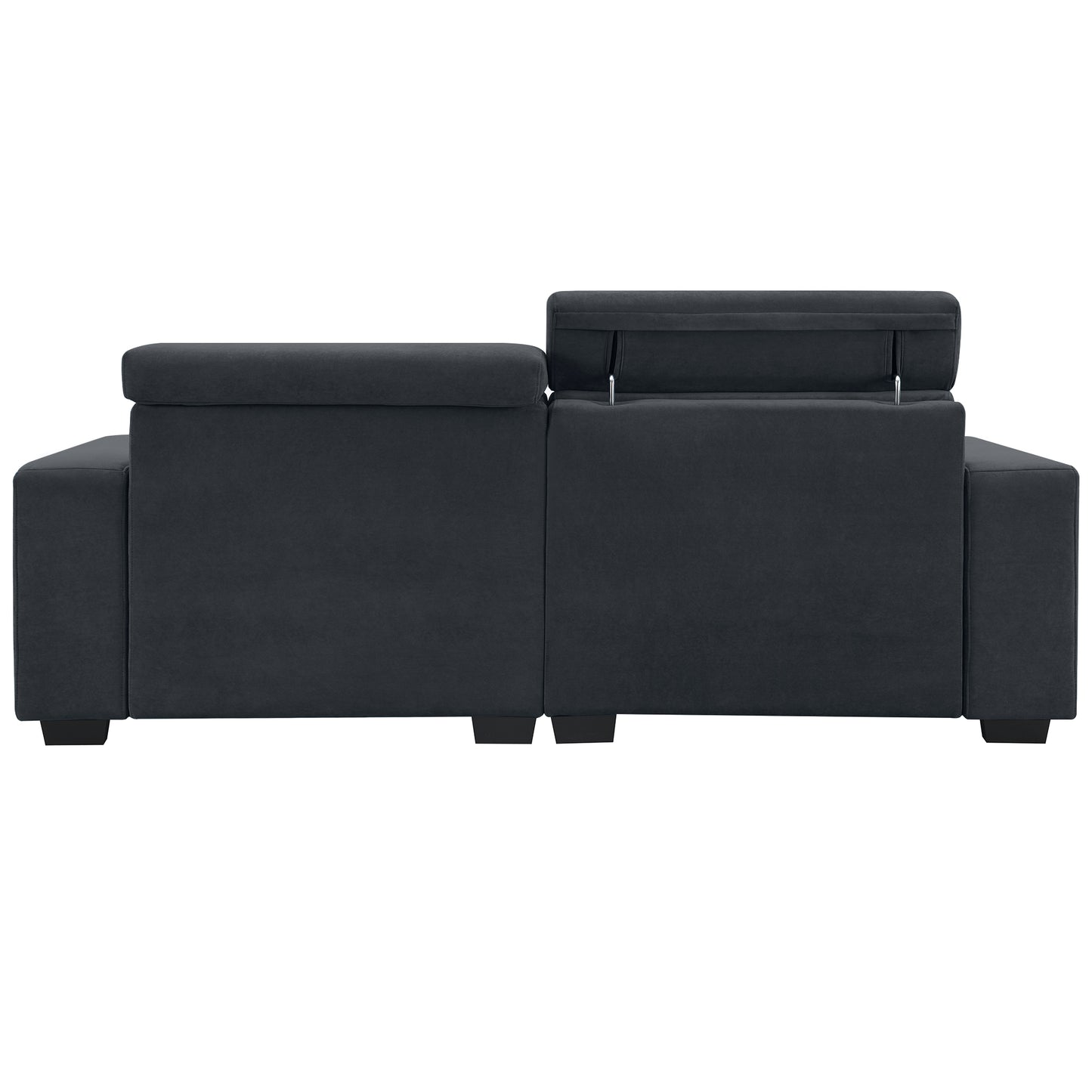 [VIDEO provided] [New] 87*34.2'' 2-3 Seater Sectional Sofa Couch with Multi-Angle Adjustable Headrest,Spacious and Comfortable Velvet Loveseat for Living Room,Studios,Salon,Apartment, Office,3 Colors