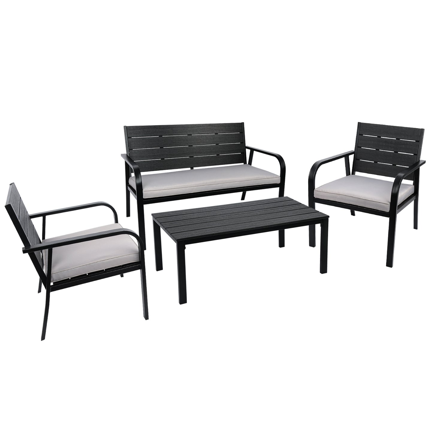 4 Pieces Patio Garden Sofa Set