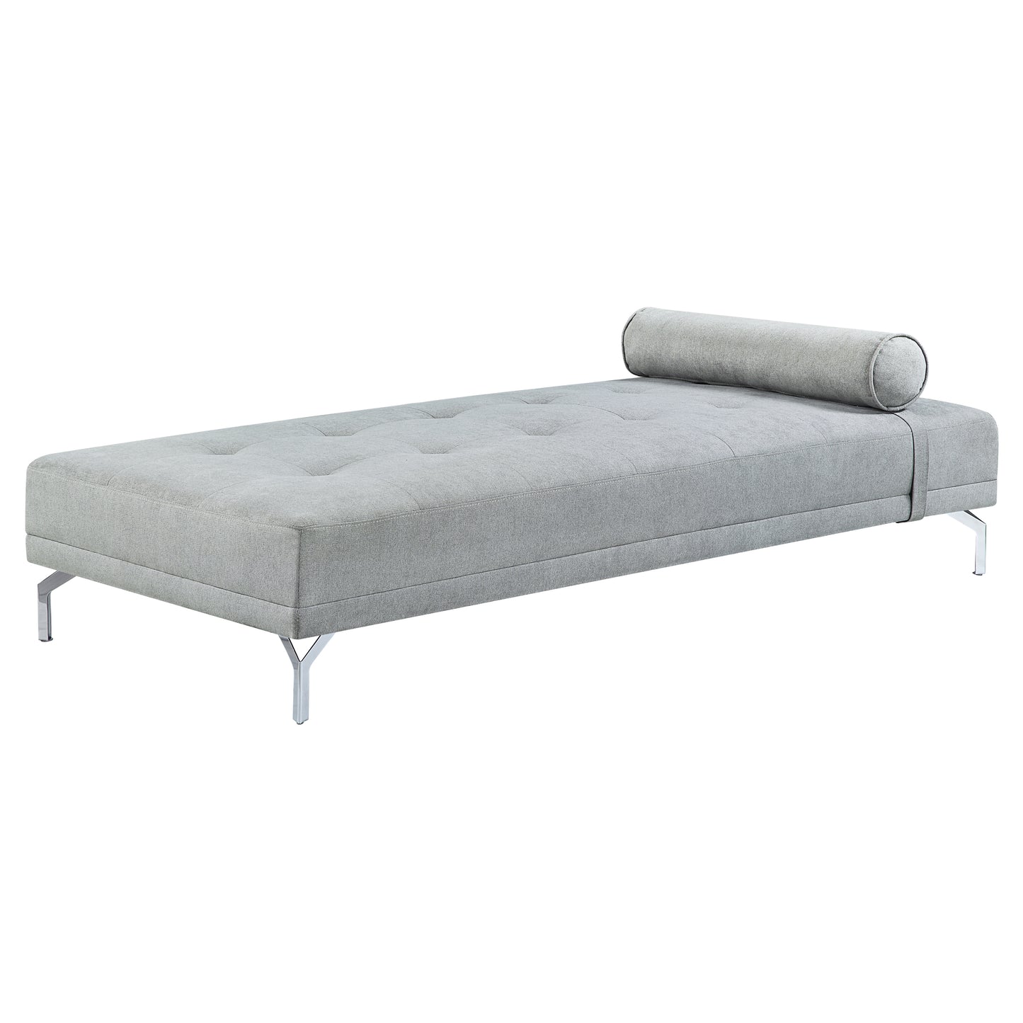 Quenti Sofa Bed w/Pillow in Gray Melange Velvet