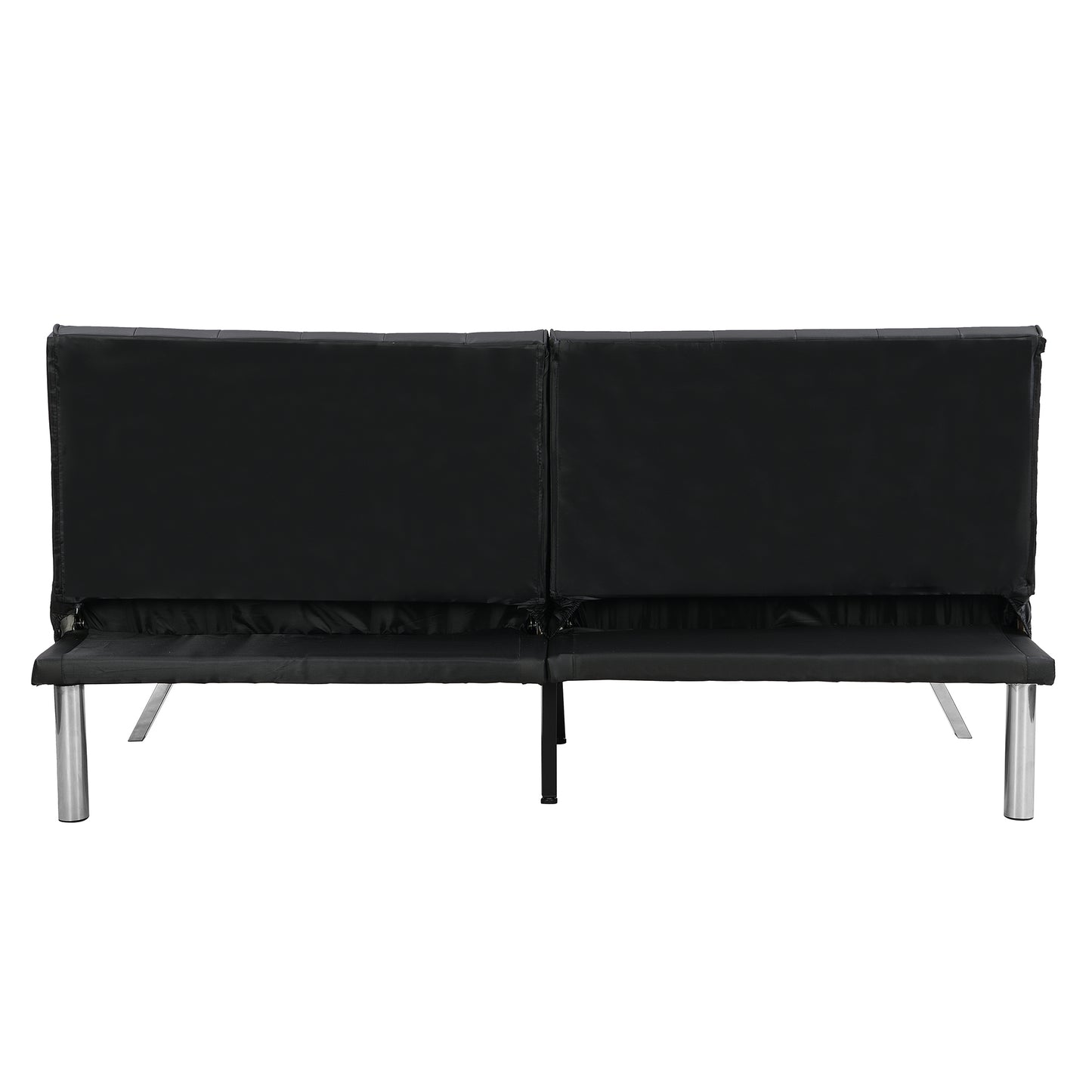 sofa bed black pvc