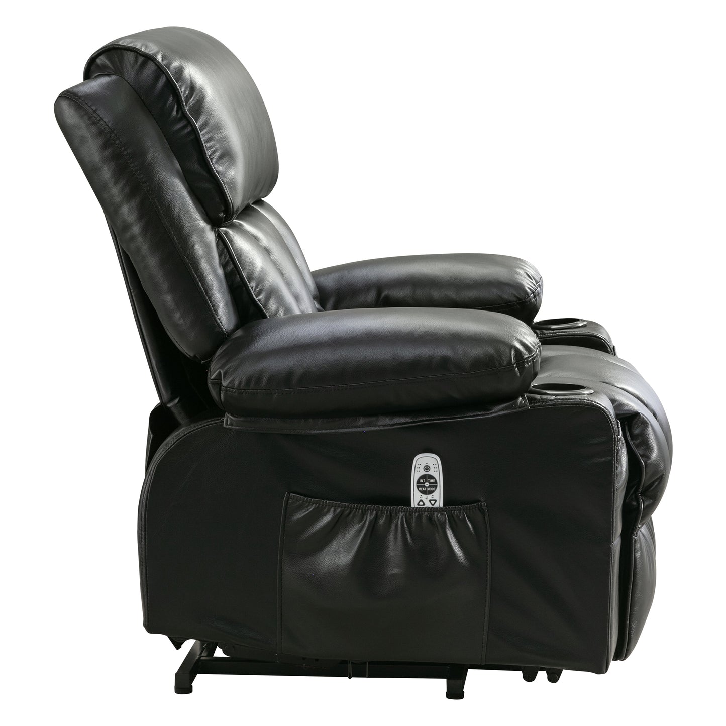 ComfortEase Ultra: The Ultimate Lift & Wellness Recliner with Heat, Massage, and Smart Features: BLACK