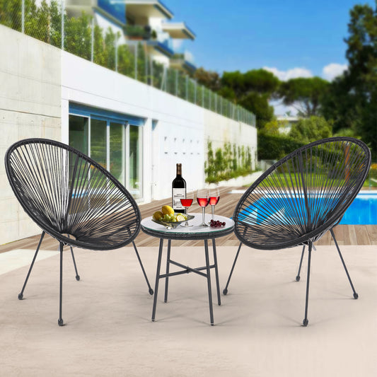 3 Piece Patio Bistro Conversation Set