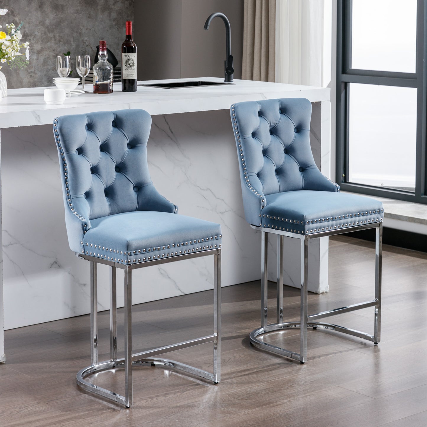 26" Counter Height Bar Stools Set of 2