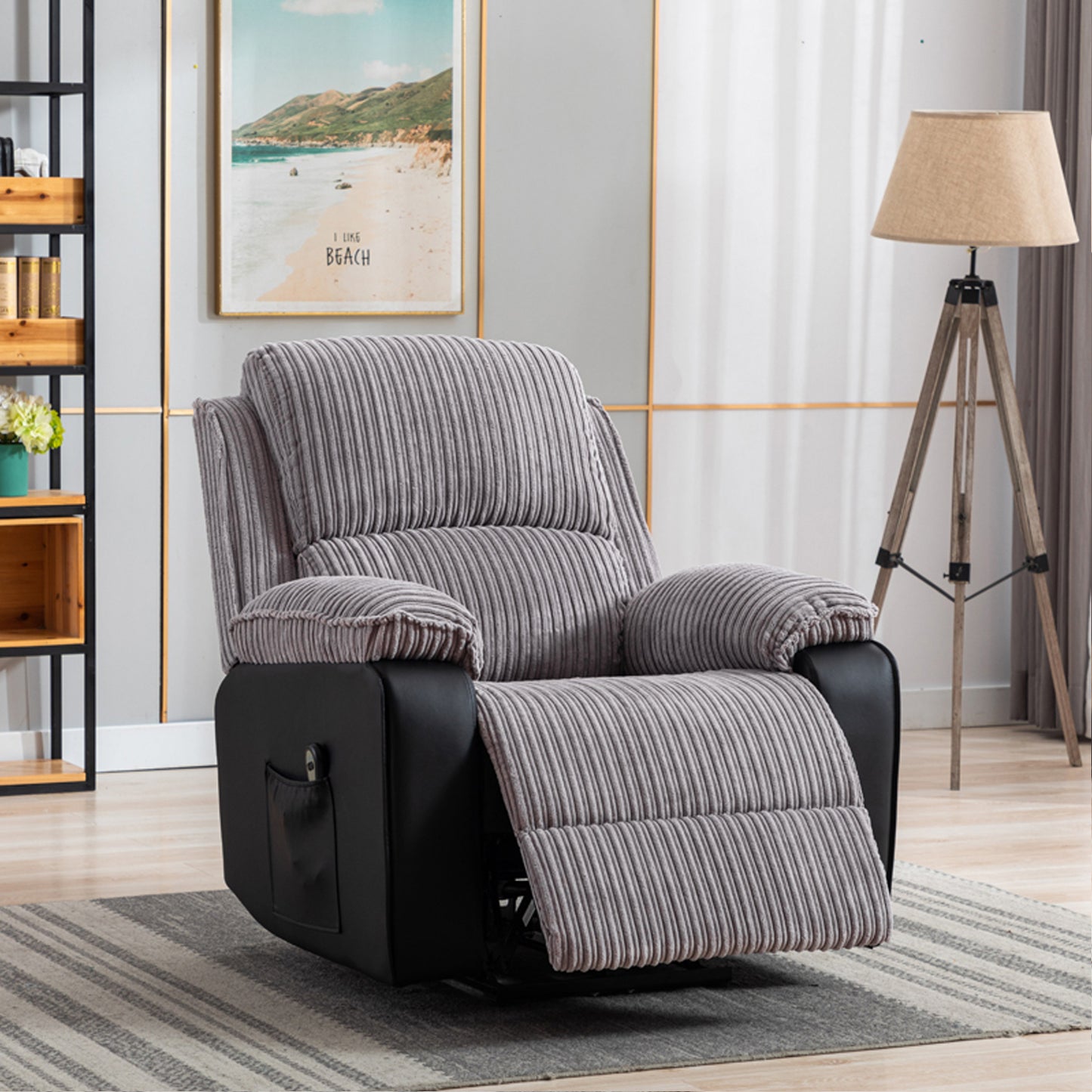 LuxeLounge Electric Recliner: Plush Comfort with Smart Control