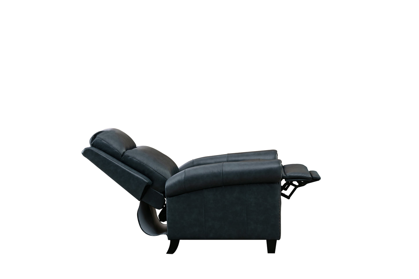 33.5inch Wide Genuine Leather Manual Ergonomic Recliner