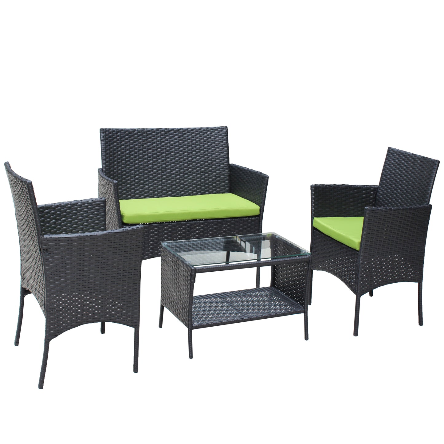 4pcs Rattan Patio Furniture Set