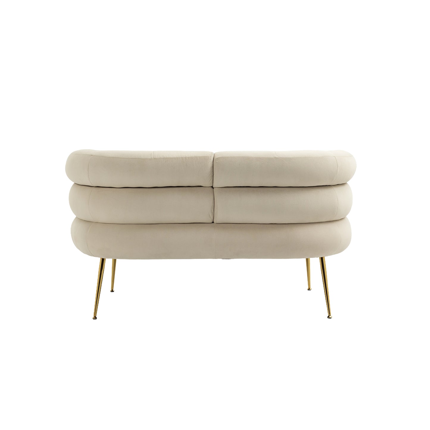 Accent Chair with Golden feet, beige