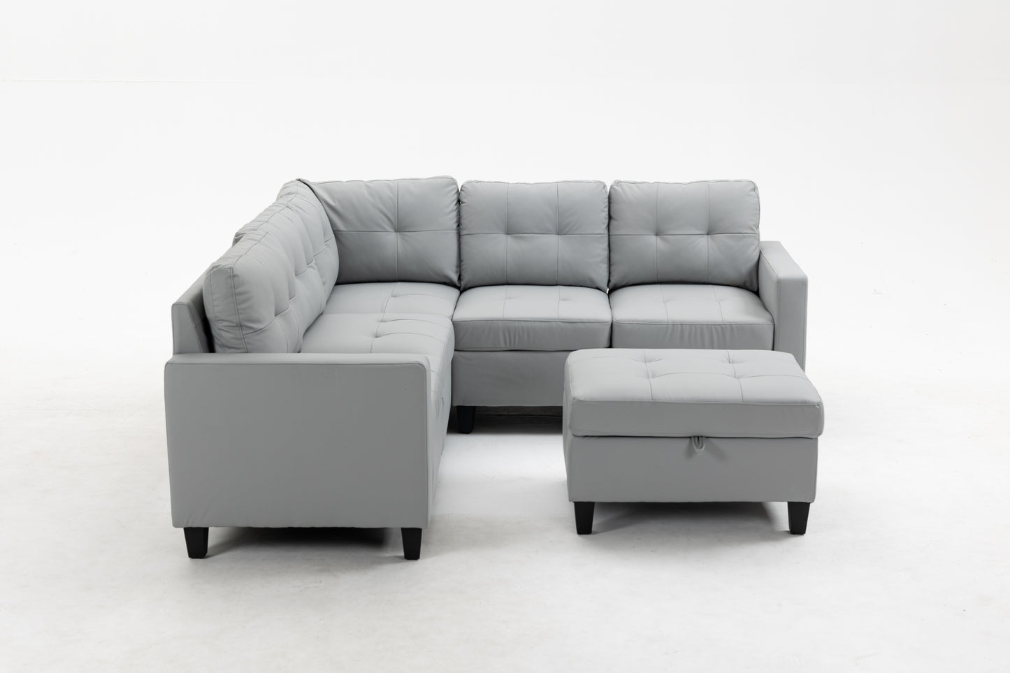 Modular Sectional Sofa Assemble Modular Sectional Sofas Bundle Set Cushions, Easy to Assemble Left & Right Arm Chair,Corner Chair, Ottomans Table