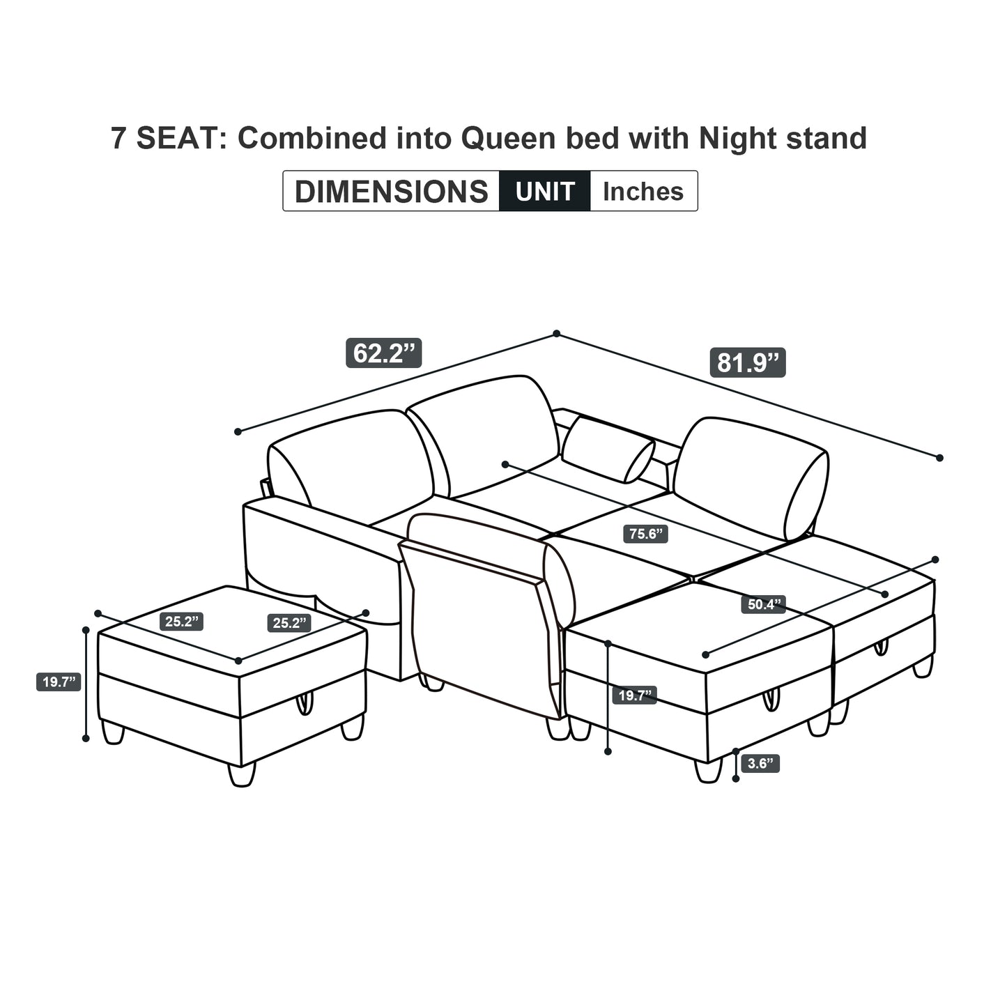 Sectional Modular Sofa - Full