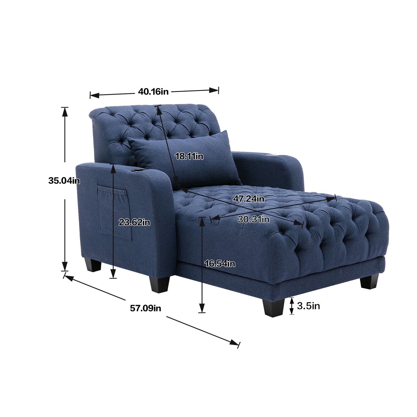 COOLMORE  Living Room Leisure Sofa /Barry sofa