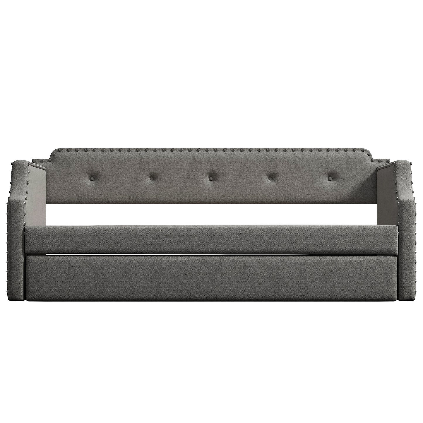 Upholstered Day Bed with Trundle