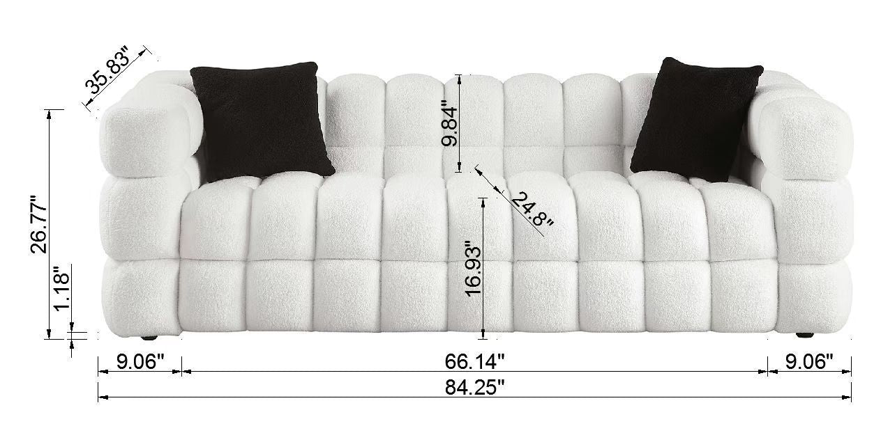 Marshmallow Sofa 84.3Lx35.83"H