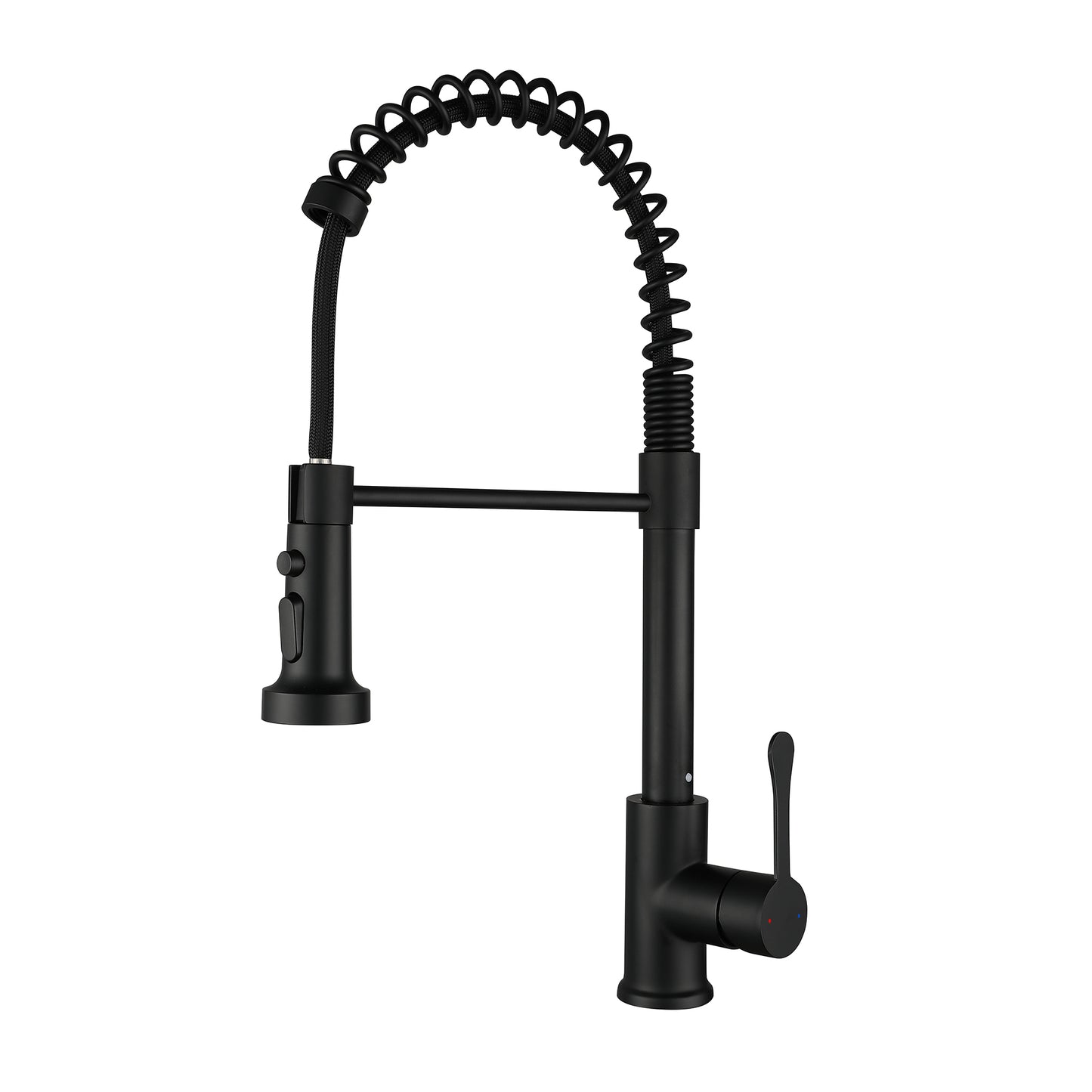 Kitchen Faucet with Pull Down Sprayer Matte Black, High Arc Single Handle Kitchen Sink Faucet , Commercial Modern Stainless Steel Kitchen Faucets