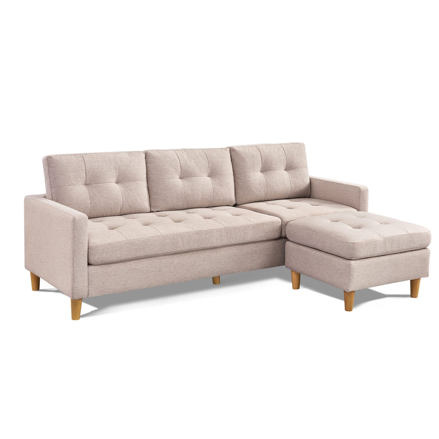 87” Wide Modern Convertible Sectional Sofa