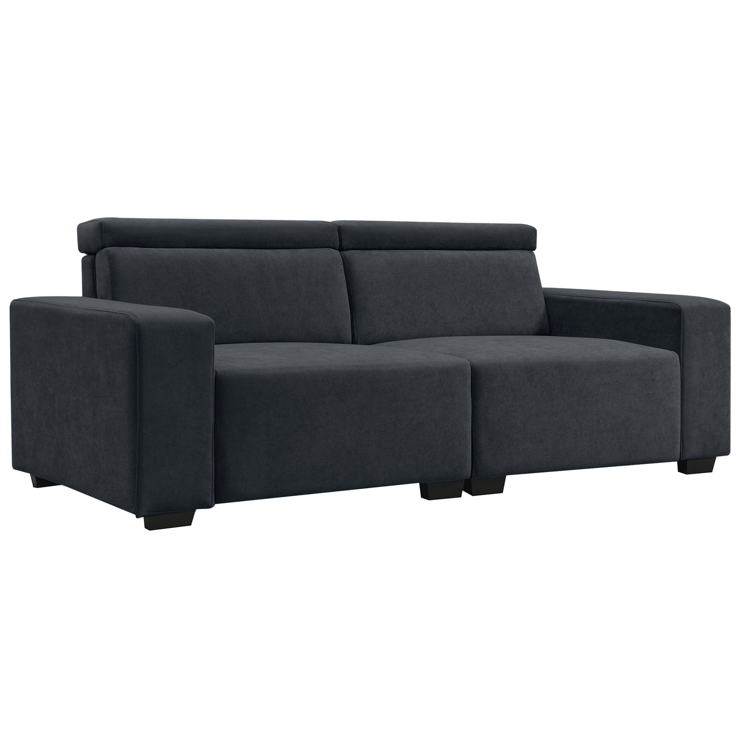 [VIDEO provided] [New] 87*34.2'' 2-3 Seater Sectional Sofa Couch with Multi-Angle Adjustable Headrest,Spacious and Comfortable Velvet Loveseat for Living Room,Studios,Salon,Apartment, Office,3 Colors