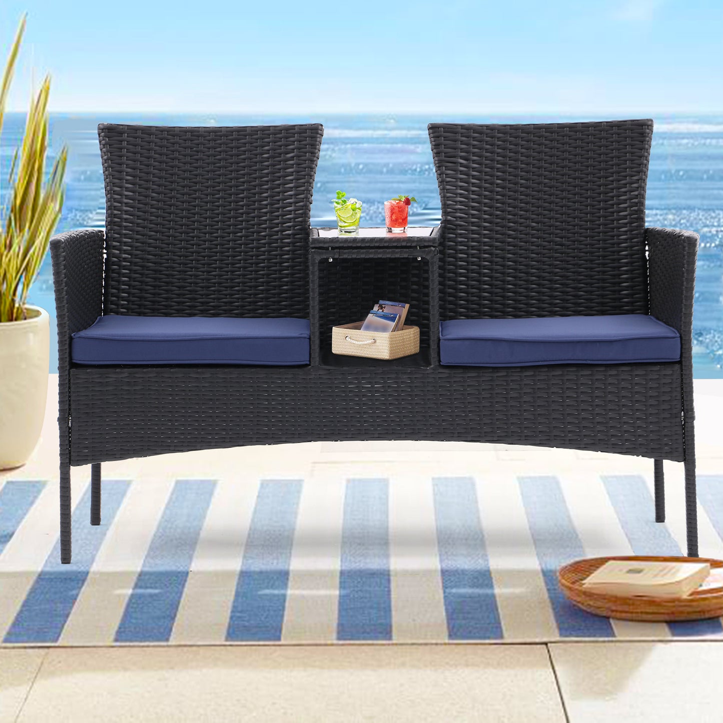 Outdoor Patio Loveseat Set